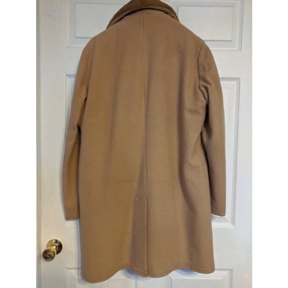 Mens Vagabond Coat Heavy Faux Sherpa Collar Vintage 38 - Picture 3 of 10